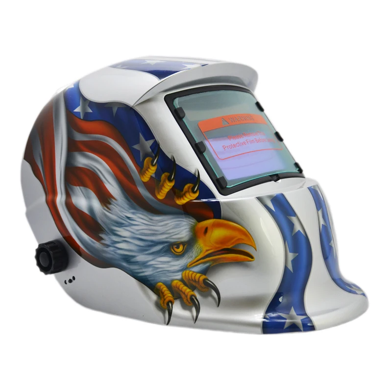 Animal Decals Welding Helmet Silver TRQ-HD13 (2)