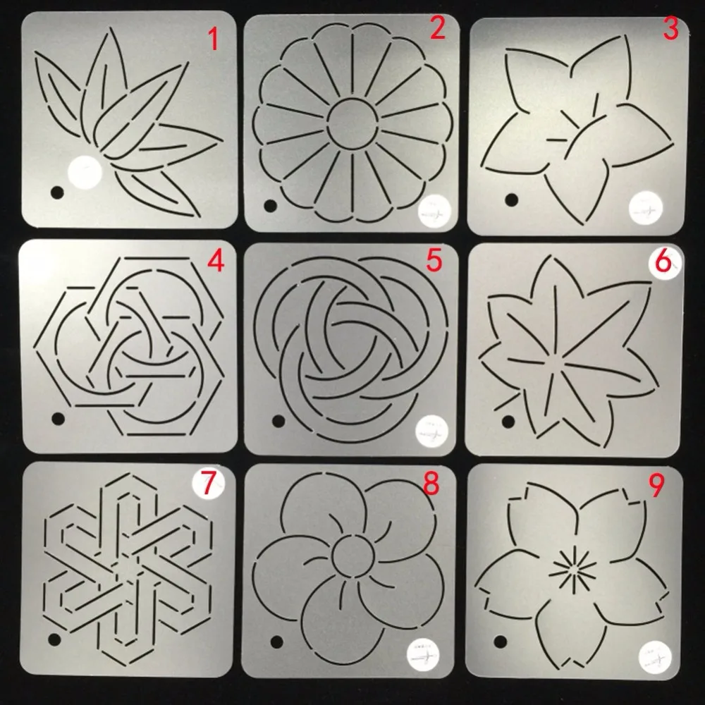 12*12cm Templates Quilting Patchwork Sewing Tools Spinning Sub