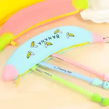 10 Южная Корея простые творческие банан зеленый лук Студенческие карандаши ультра-Meng Силиконовые большой емкости женский