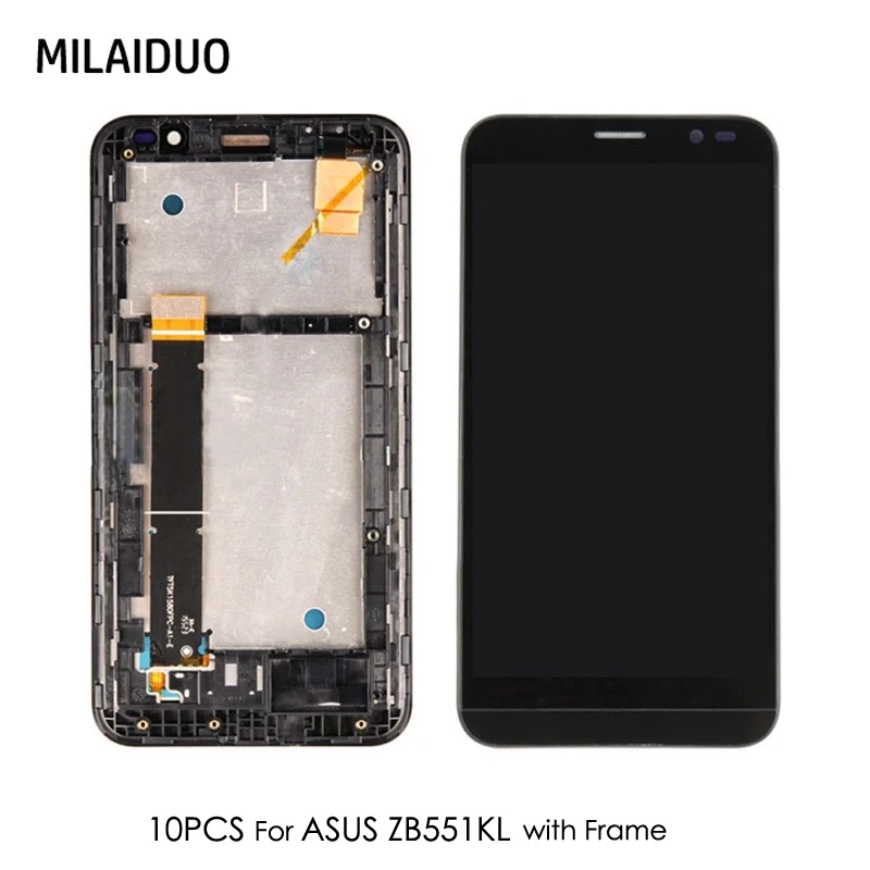 

10 PCS Original LCD Display For Asus ZenFone Go TV ZB551KL X013D X013DB X013DC Touch Screen Digitizer with Frame Full Assembly
