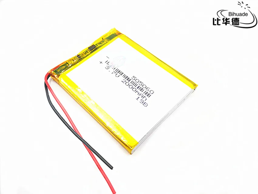 3 7 V 2000mAh 505060 литий полимерный ионный аккумулятор Lipo ячейки для домофона Bluetooth
