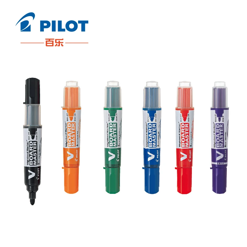 

Pilot Wytebord Marker 5pcs/lot 2.3mm (Medium Bullet) Whiteboard Liquid Ink Black/Blue/Red/Violet/Orange/Green Round