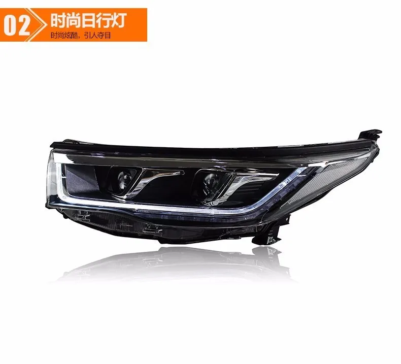KOWELL автомобильный Стайлинг для новые Highlander фары Toyota Kluger светодиодный фары DRL Биксеноновые линзы высокий низкий пучок парковочный туман