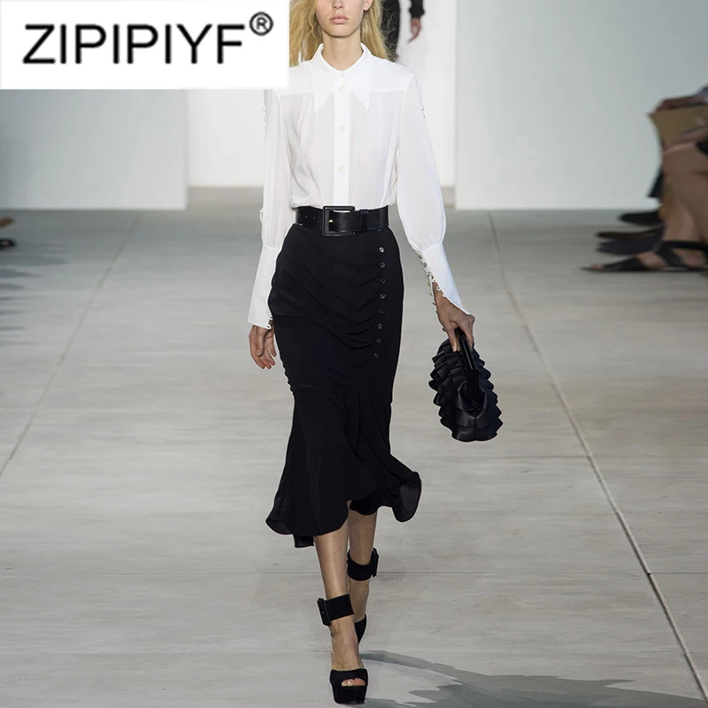 Buy 2018 New Brand Designer Runway Skirt Suit High