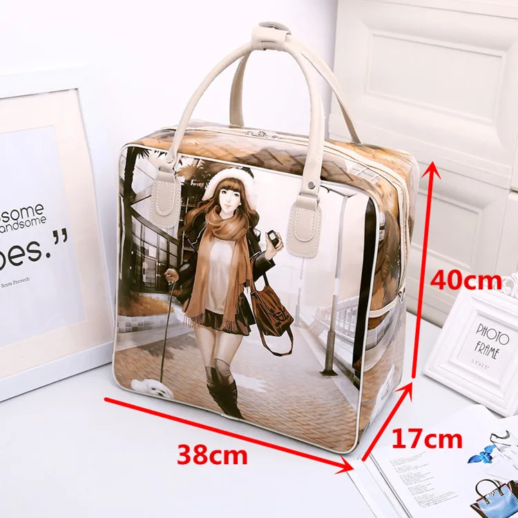 feminino menina bonito duffle malote fim de