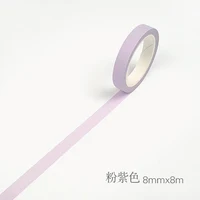 8 мм ширина цветная Радужная японская декоративная клейкая лента маскирующая васи лента Diy Инструменты для скрапбукинга наклейка этикетка - Цвет: J