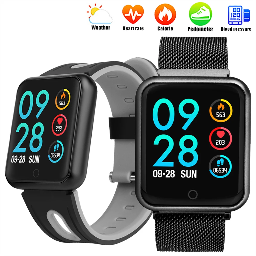 

OGEDA Smart Watch IP68 Waterproof multiple Sports mode Fitness Smart Watch heart rate Monitor Blood oxygen blood pressure clock