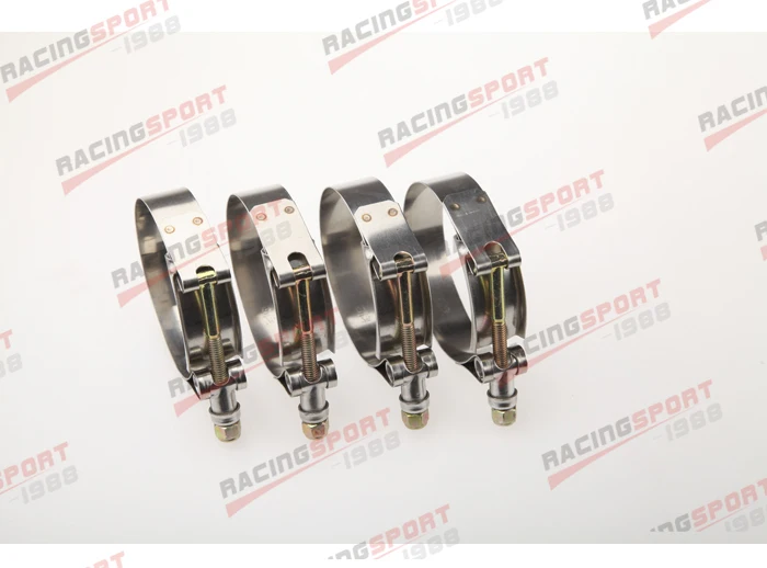 

Pack of 4pcs-2.5'' T BOLT CLAMPS Turbo Pipe Hose Coupler Stainless Steel 67-75mm