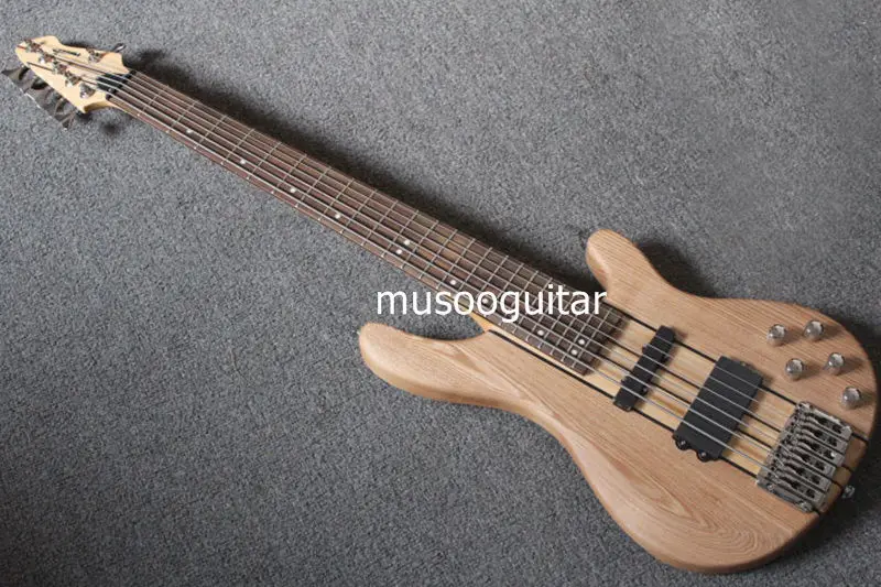 New brand 6 string electric bass with active pickup thru neck6 string