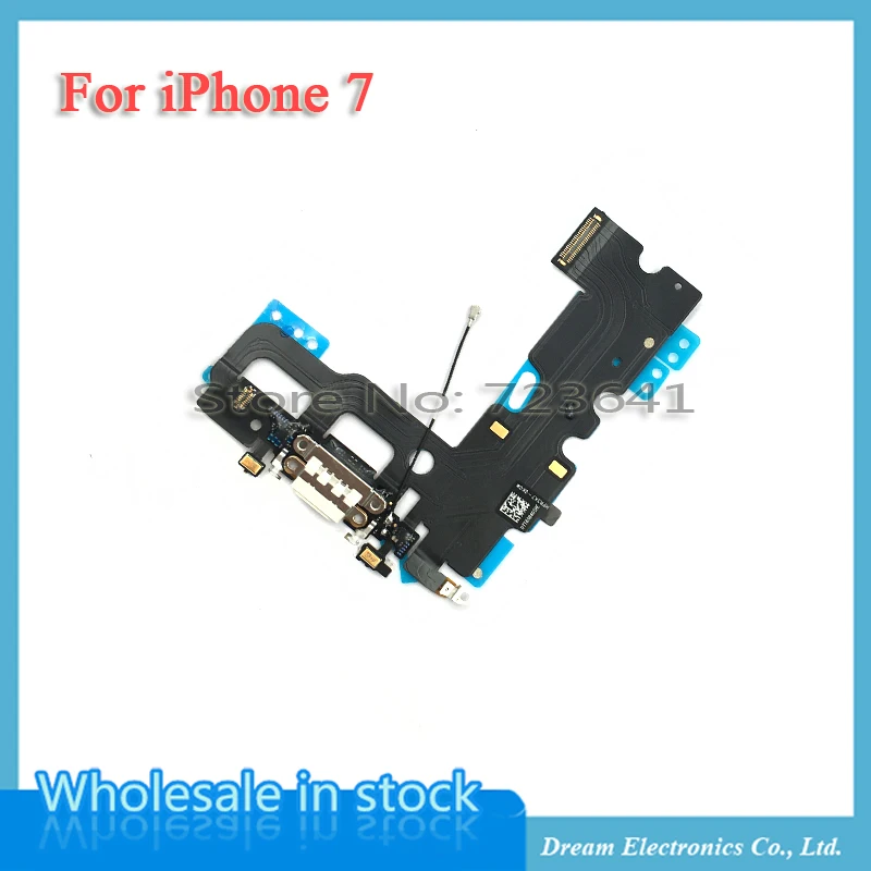 MXHOBIC 10 шт./лот usb зарядное устройство Порт док-станция гибкий кабель для iPhone 7 7G Plus 7P Замена аудио микрофона