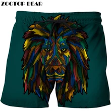 Cartoon Lion Beach Shorts Men Pants Board Shorts Plage 3d Trouser Funny Swimwear Quick Dry Shorts Harajuku DropShip ZOOTOP BEAR