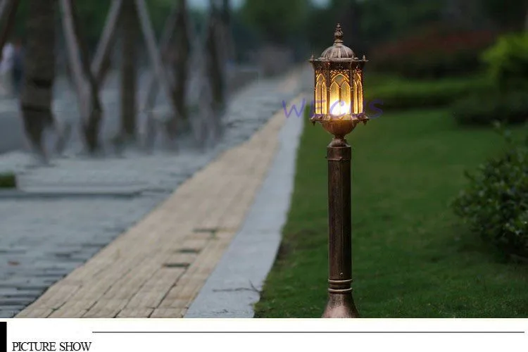 Lâmpada do Gramado ao ar Luzes de Estrada Livre Moda Jardim Varanda Sutiã Iluminação Decorativa Quintal Tuinverlichting Villa Corredor Luz 7 Lâmpada do gramado ao ar livre moda