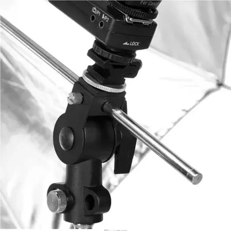 Kaliou L D-type Flash Light Holder for Photography Studio Video Camcorder DV Camera Tripod Ball Head Clamp Holder