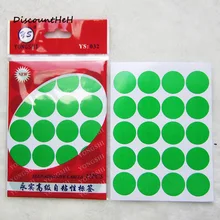 1 Pack 20mm DIY Stickers Colorful Writing Round Sticker Dot Blank Self-adhesive Circle Paper Tag