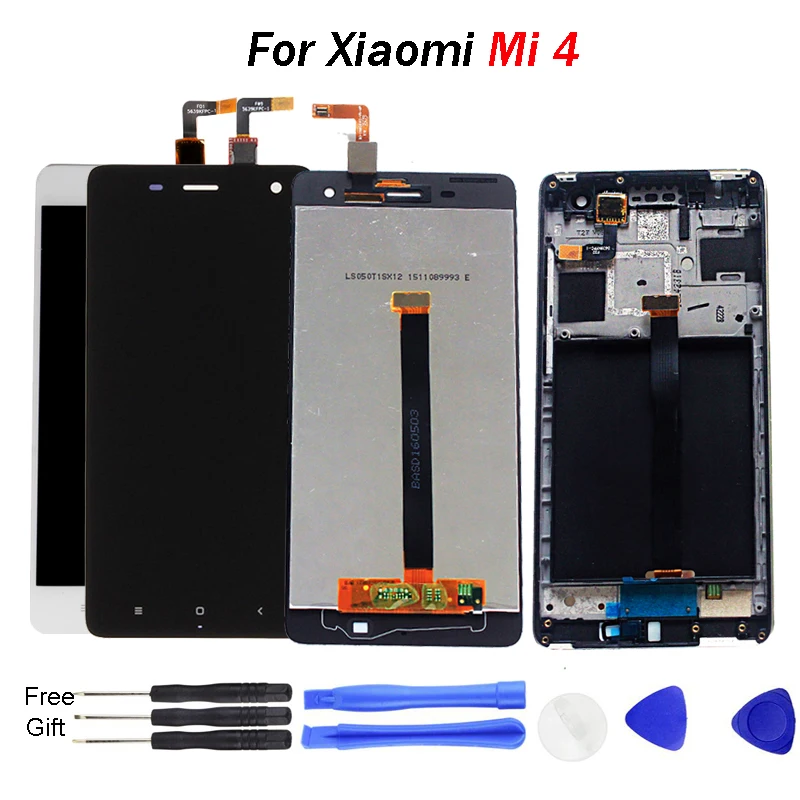 

For Display XIAOMI Mi4 LCD Touch Screen with Frame Replace Display For Xiaomi Mi4 Mi 4 M4 Screen 5.0" 1920x1080 Display Screen