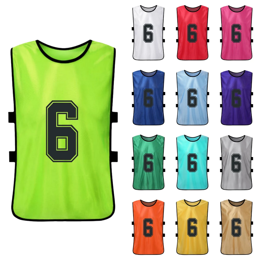 6 PCS Kid's Team Training Bibs Practice Vest Basketball Pinnies Quick Drying Basketball Jerseys Youth Sports Scrimmage Soccer 6 PCS Kid's Team Training Bibs Practice Vest Basketball Pinnies Quick Drying Basketball Jerseys Youth Sports Scrimmage Soccer