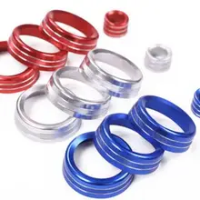 Для Land Rover Дискавери Спорт- автомобильные аксессуары Алюминиевый громкость и переключатель для кондиционера отделка Набор из 4 шт