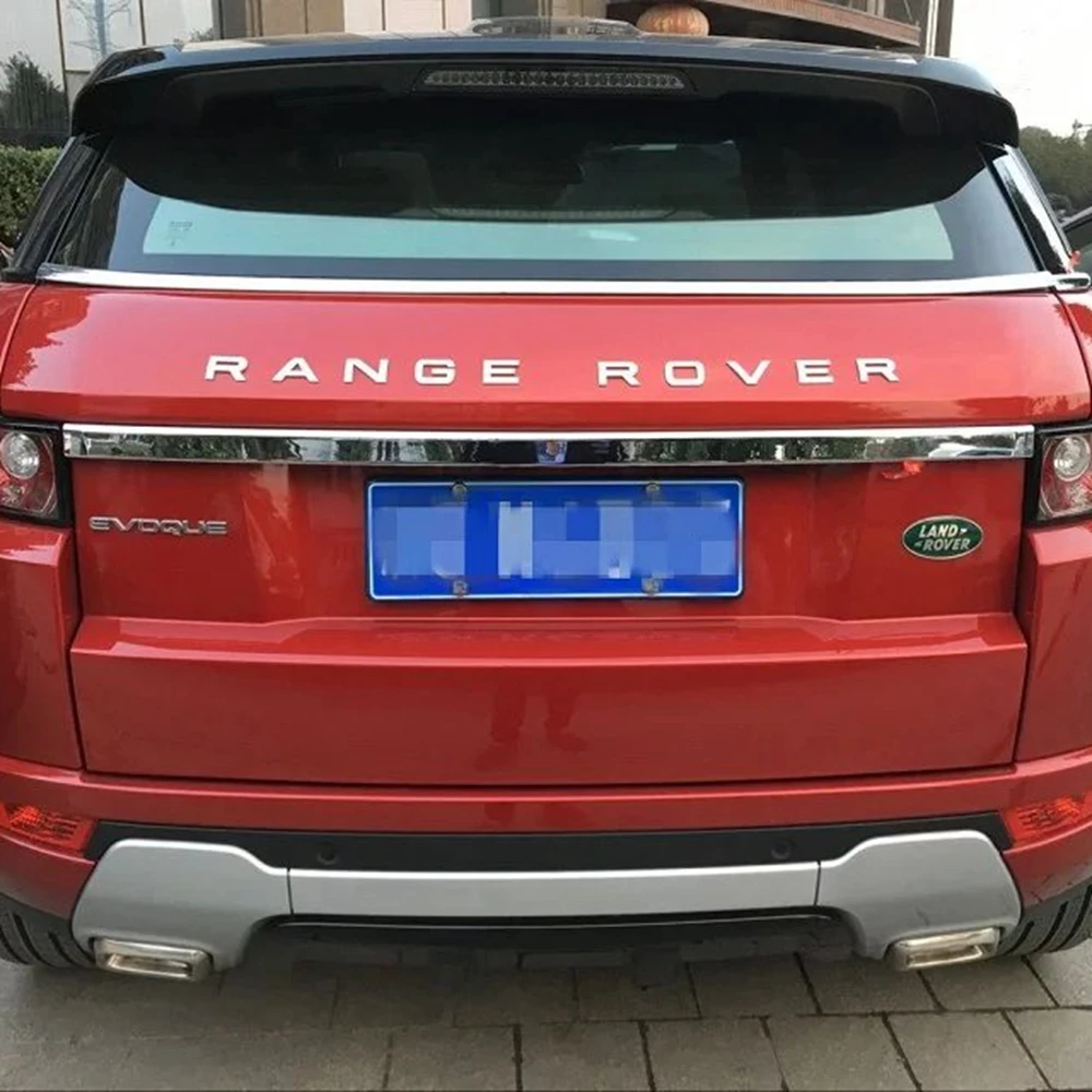 

MONTFORD Car Accessories ABS Chrome Rear Trunk Lid Cover Trim Frame 1Pcs For Land Rover Range Rover Evoque 2011-2015 Auto Part