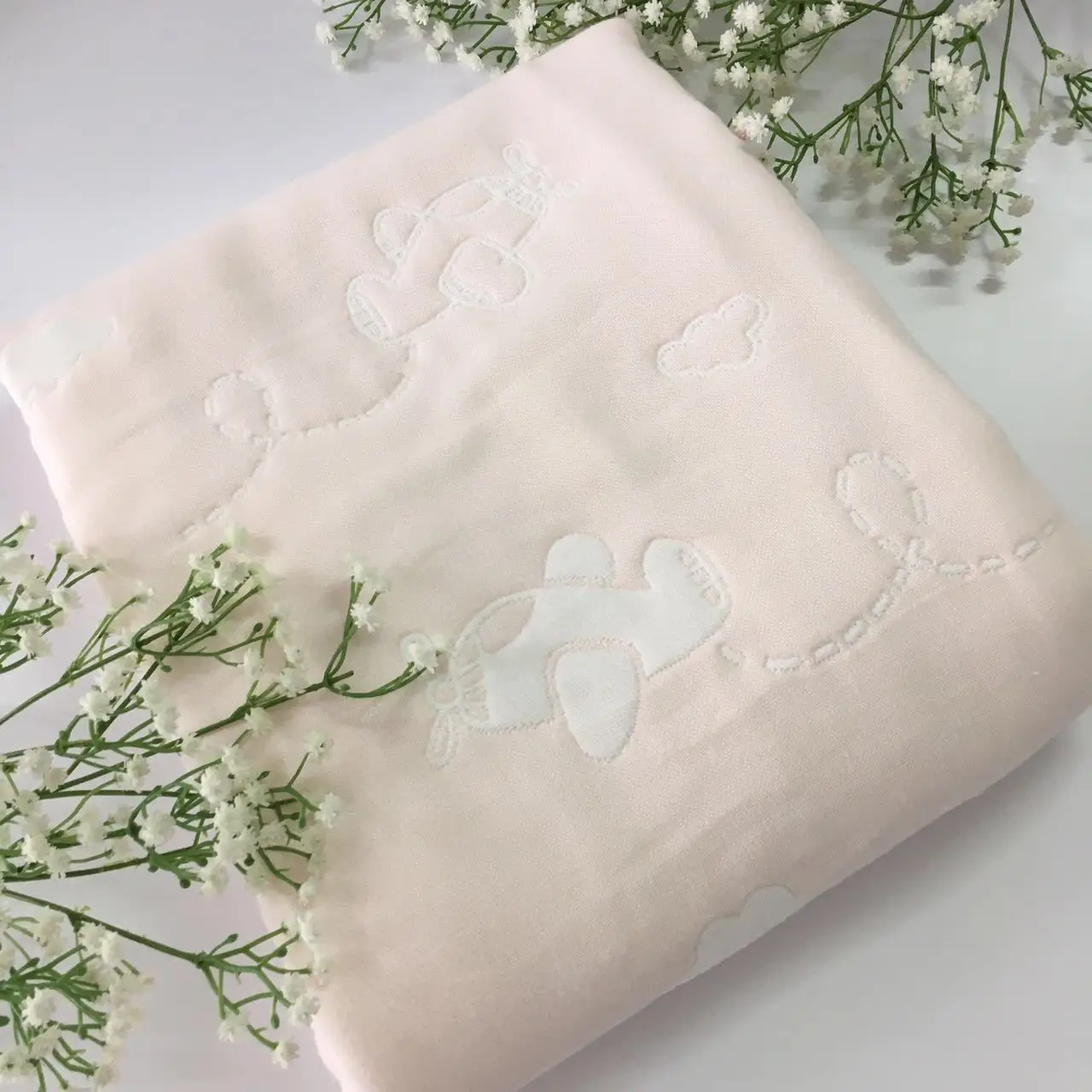 No fluorescence Bamboo fiber Pure cotton Gauze thickening Dandelion Six floors Blanket baby No fluorescence Bamboo fiber Pure cotton Gauze thickening Dandelion Six floors Blanket baby