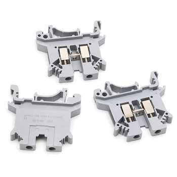 

50PCS UK-2.5B 32A/800V DIN Rail Universal Terminal Blocks Screw Type Connector