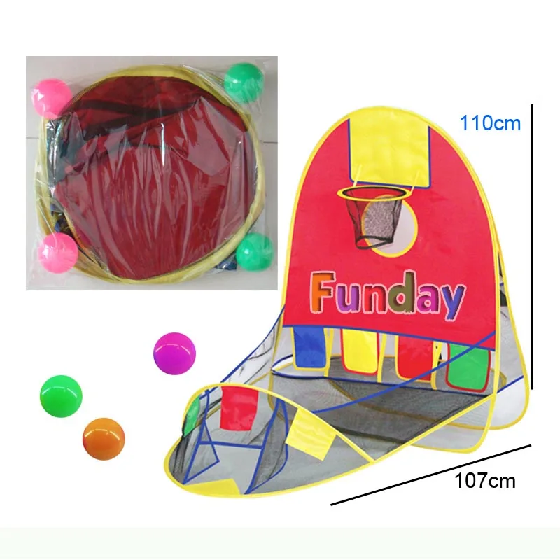 Детская игровая палатка игровой домик баскетбольная корзина палатка Спорт на открытом воздухе Лучшие Развивающие детские игрушки пляжный тент для лужайки бассейн с океанским мячом