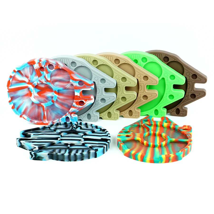 

Silicone Non-stick Cigarette Rolling Tray Tobacco Rolling Tray Storage Plate Discs For Smoke Bob Marley