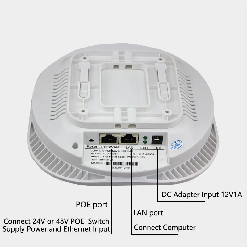 2 4G 300 Мбит/с беспроводной маршрутизатор Ретранслятор потолочный AP Q9531/Q9341 чип