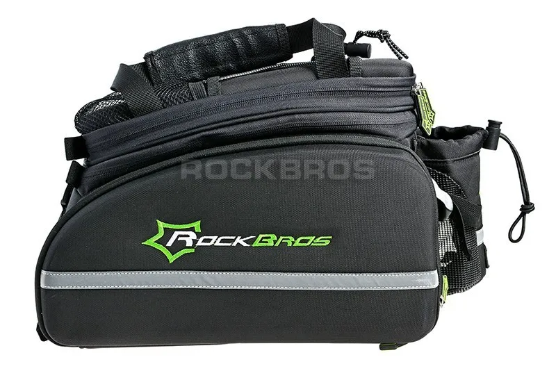 Cheap Rockbros 12L Mountain Bike Bag 3 In 1 Rear Rack Shoulder Sotrage Carrier Bags Handbag  Bicycle Trunk Cycling Saddle Bag 14