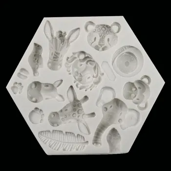 

Forest Animal Mould Silicone Molds Woodland Cake Decorative Mold ToolsCake Decorating Fondant Mold
