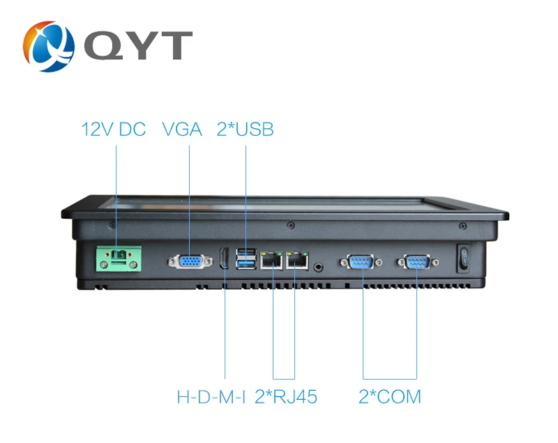 Промышленный компьютер с 4 ГБ DDR3 32 г SSD 2 * USB 2 * COM Промышленные ПК Win10 3855U 11,6 дюймов Экран Разрешение 1366x768