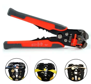 

JX1301 Cable Wire Stripper Cutter Crimper Automatic Multifunctional TAB Terminal Crimping Stripping Plier Tools
