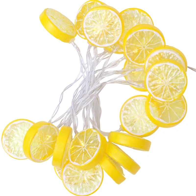100 Leds Warm White Novelty Lemon Shape Holiday String Light Led ...