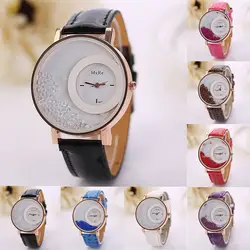 Новое поступление часы Роскошные Кварцевые часы кожаный ремешок женские часы со стразами часы женские часы Relojes hombre 2017