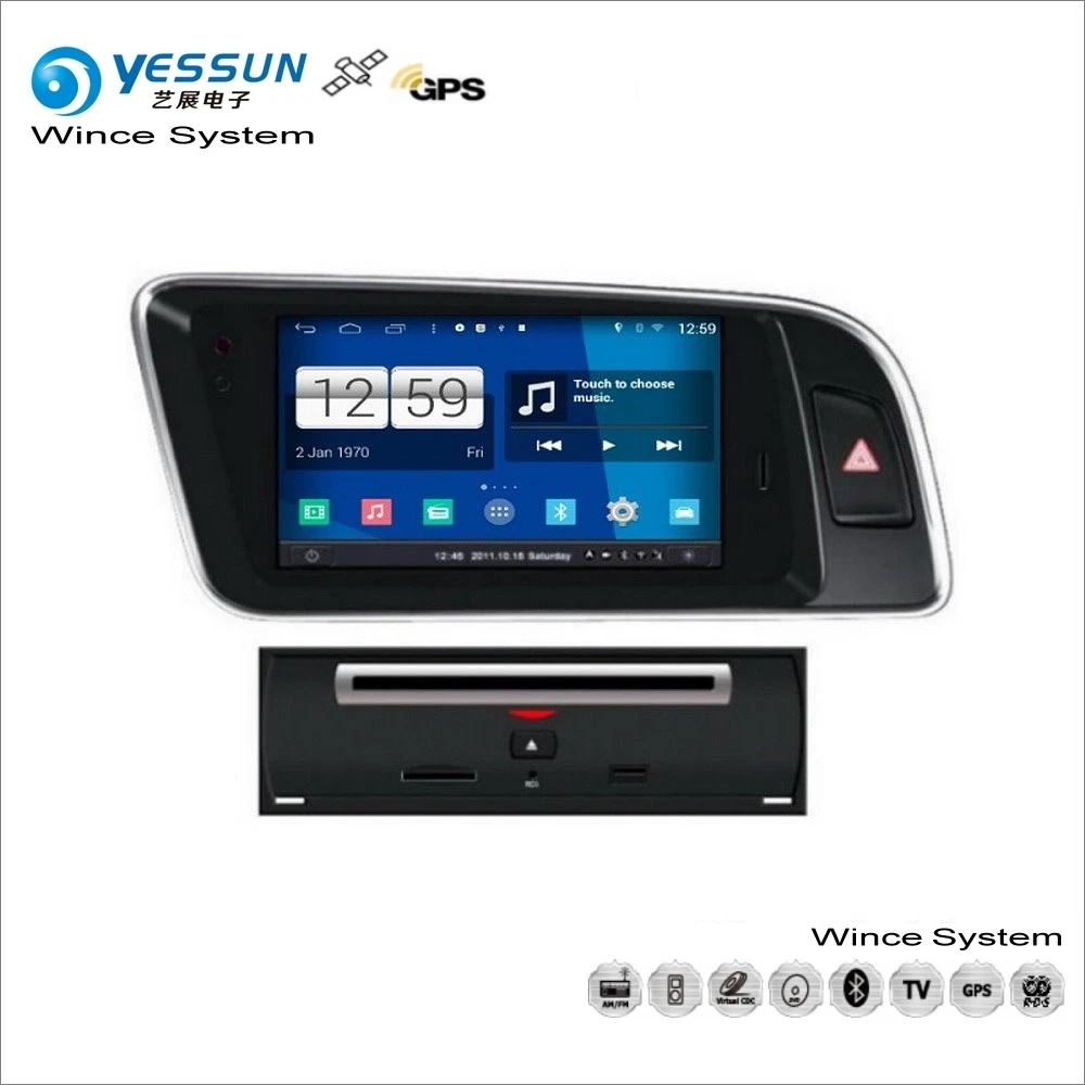 Best YESSUN For Audi Q5 2009~2013 - Car Wince Multimedia Radio CD DVD Player GPS Navi Map Navigation Audio Video Stereo System 2