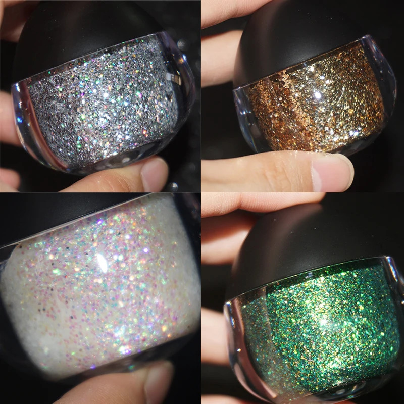 

UCANBE Sparkling Glitter Face Body Hair Paint Gel Cream Makeup Diamond Shine Color Halloween Christmas Party Festival Cosmetics
