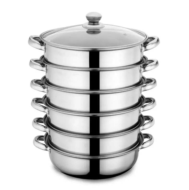 

Double boiler stainless steel soup pot steamer cooking pot kitchen cookware pan commercial large capacity Steamed bun