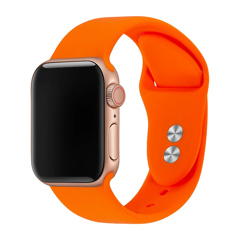 Браслет для Apple Watch 38 мм 40 мм 42 мм 44 мм с двойной пряжкой силиконовый Iwatch ремешок для Apple Watch серии 4,3, 2,1 81024