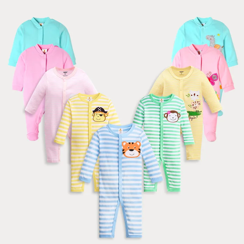 2018 Baby Girl Clothing Recem Newborn Blue Pink Long Sleeve Cute