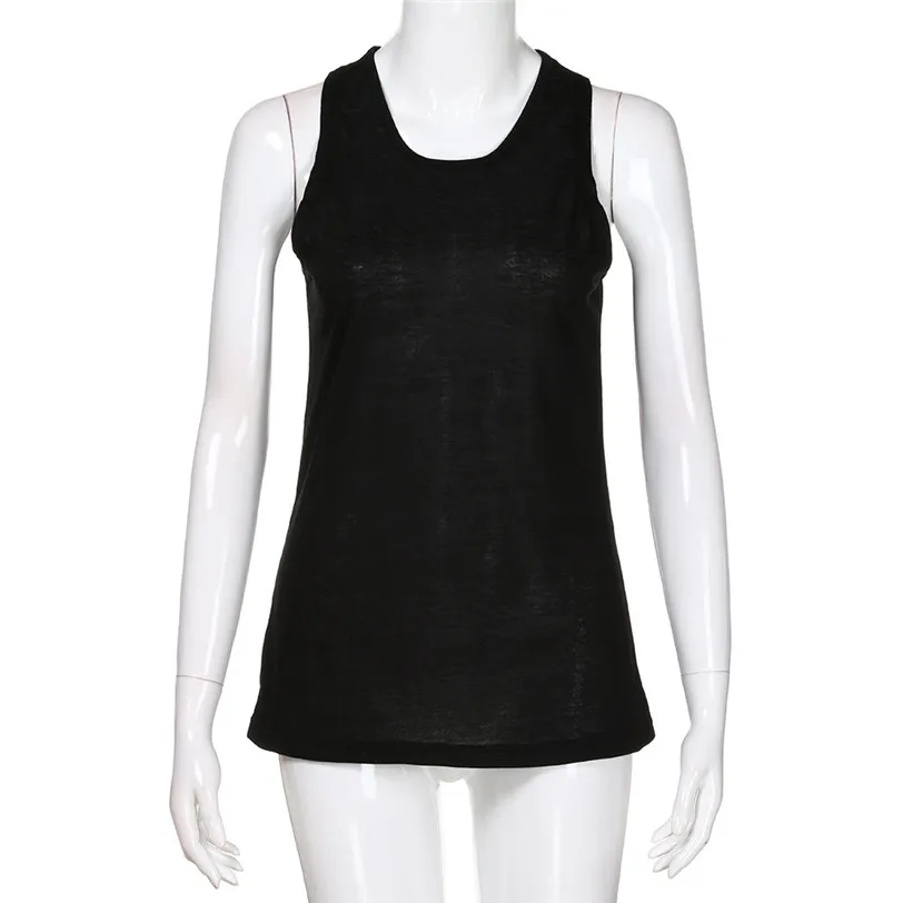 Racerback Workout Tank Top Vest Women Casual Loose Camis 2018 Women's Tops Base Shirt Women's Blouse Wholesale noAR13 (2)