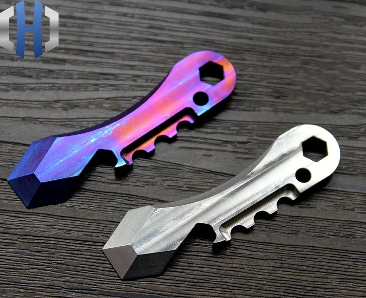 EDC инструменты титановый сплав чпу производство многоцелевой инструмент карта лом отвертка