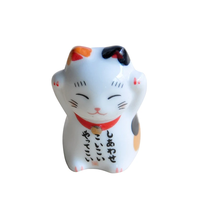 Держатель для палочек коврик Lucky cat держатель для палочек японские керамические палочки для еды Уход Керамическая фигура «Счастливая Кошечка» домашний отель керамика s милый - Цвет: A2