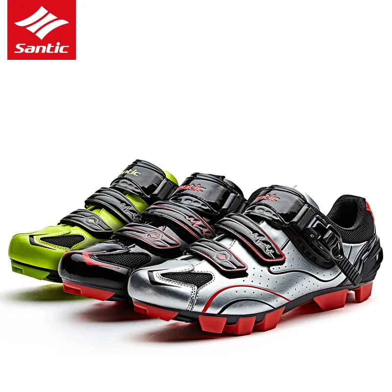 

SANTIC Cycling Shoes Men Outdoor Mountain Bike Shoes Self-locking MTB Shoes Non-slip Breathable Athletic Bicycle Shoes WMS17001