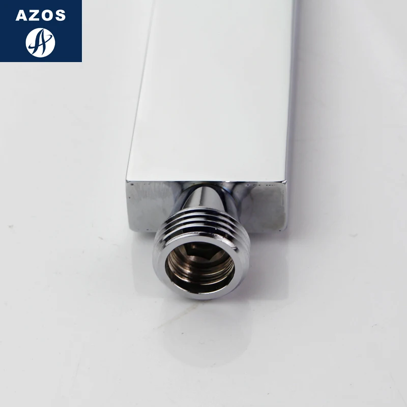 Azos Насадки для душа латунь Chrome один Функция мягкий душ уборка душевая Square20mm G1/2 HS102