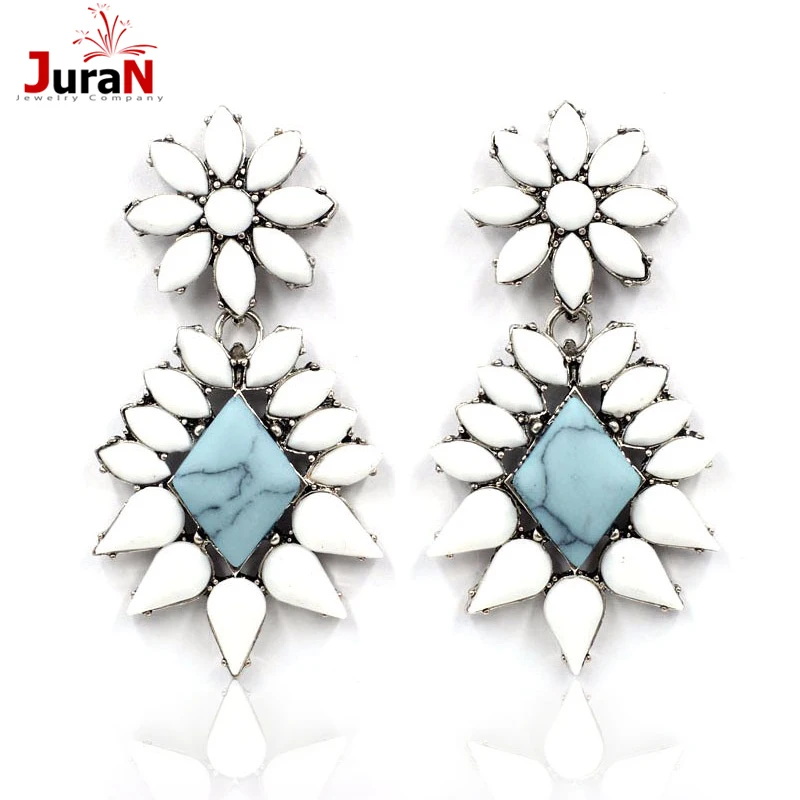 

JURAN 2018 New Vintage Statement Earrings Women Jewelry Min Order $10 Trend Fashion Earring Factory Price E2302