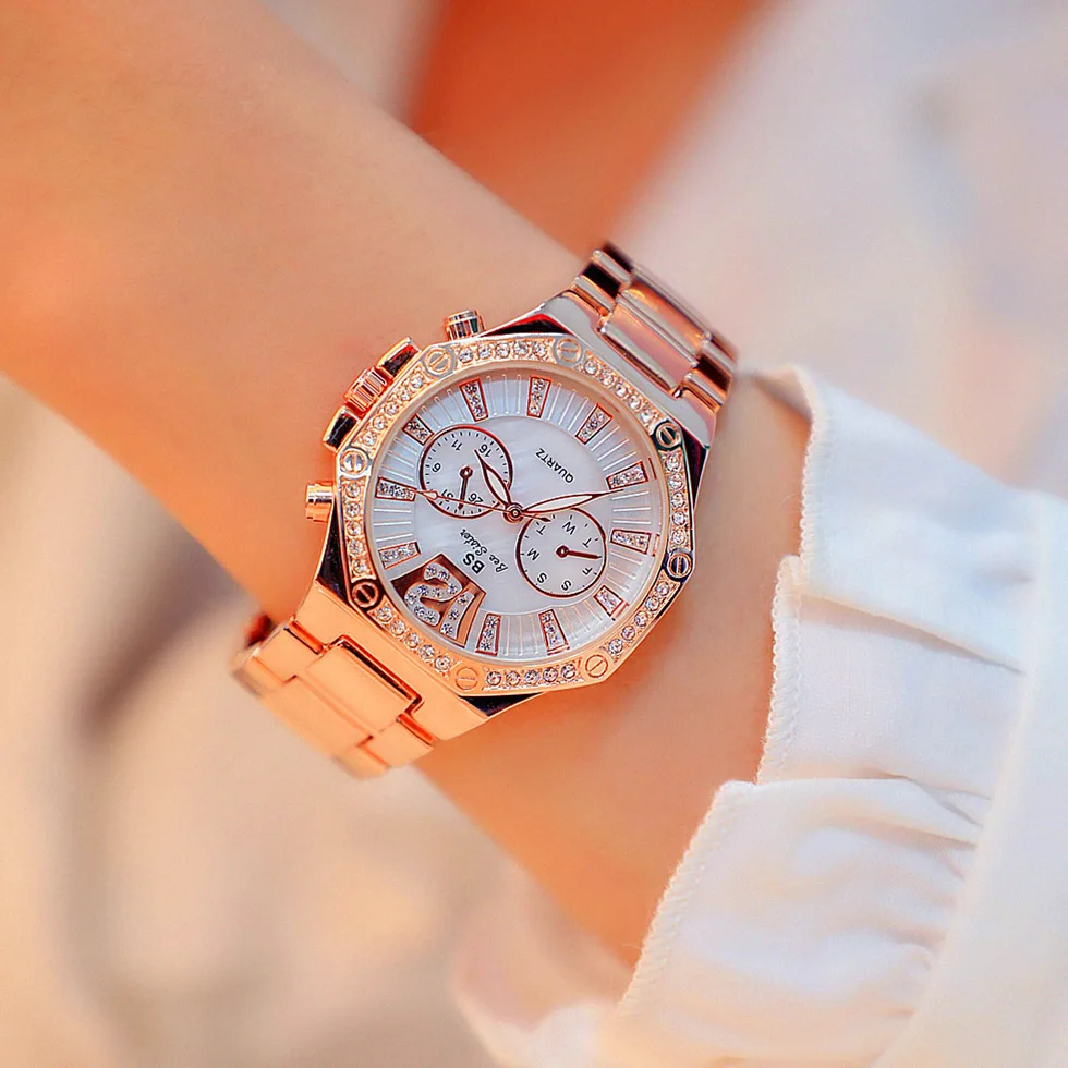 

Watch for lady women business steel calendar lazada rose gold wholesale cross border Watch like Mk watch