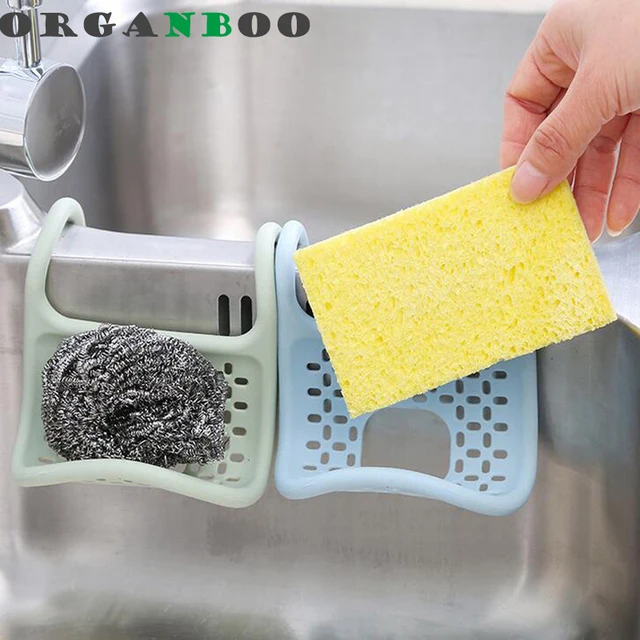 1pc creative foldable sink kitchen sponge wiping water dishwashing brush sponge holder shelf - Kitchen Sponge Holder 1pc creative foldable sink kitchen sponge wiping water dishwashing brush sponge holder shelf - Kitchen Sponge Holder