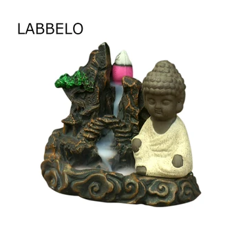 

Backflow censer creative violet arenaceous the young monk put incense smoked furnace ceramic resin incense burner