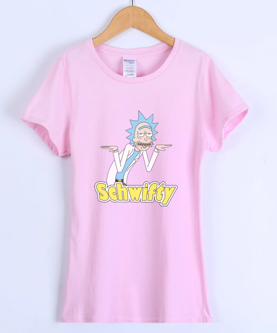 ريك و MORTY أنيمي الأزياء الشارع الشهير T قميص للنساء 2019 الربيع الصيف العلامة التجارية س الرقبة القطن Kawaii التي شيرت أعلى قمزة قمصان