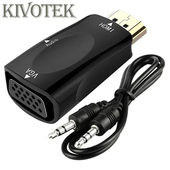 

Digital HDMI to VGA Adapter Converter with Audio Cable Support HD1080P for Xbox X360 PS3 PS4 PC Laptop TV Computer Box Projector