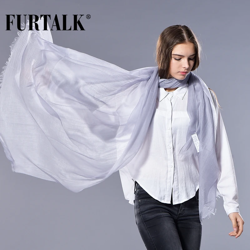 FURTALK 100% Кашемир Шарф Плед Роскошные Женщины Весна Длинный Платок Кашемира